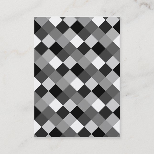 Tarjeta De Visita Pequeños bloques monotónicos (Anverso)