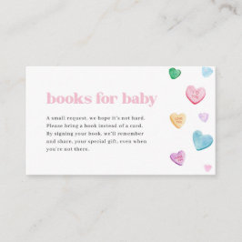 Tarjeta De Visita Pequeños libros de Baby Shower para bebés con tarj
