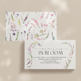 Tarjeta De Visita Pequeños Recuerdos Florales En Flor