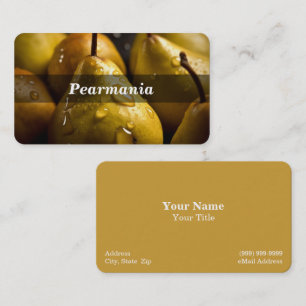 Tarjeta De Visita Pera / Peras / Fruta