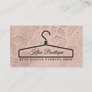 Tarjeta De Visita Perchero de vestido Floral Chic