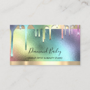 Tarjeta De Visita Perfeccionamiento profesional Eyelashes Holograma 