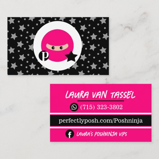 Tarjeta de visita perfectamente pulida (Anverso / Reverso)