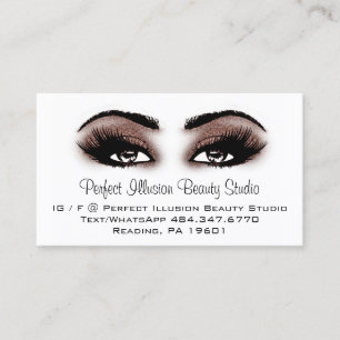Tarjeta De Visita Perfecto servicio de maquillaje