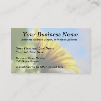 Tarjeta De Visita Perfil - Dandelion dorado