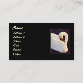 Tarjeta De Visita Perfil de cisne mudo