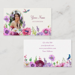 Tarjeta De Visita Perfil de foto de flor
