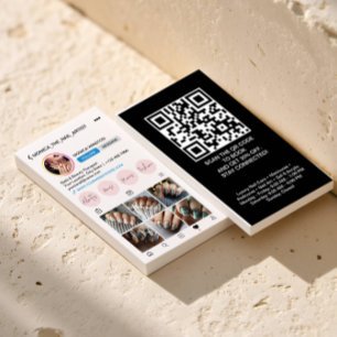Tarjeta De Visita Perfil de Instagram 6 Cuadrícula de Fotos Sígueme 
