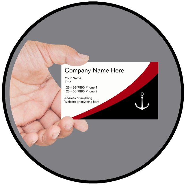 Tarjeta De Visita Perfil de negocio de náutica (Nautical business cards)