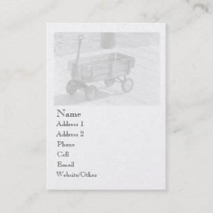 Tarjeta De Visita Perfil de Vintage Wagon Grande