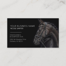Tarjeta De Visita Perfil del caballo de caballos personalizado