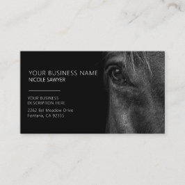 Tarjeta De Visita Perfil del caballo de caballos personalizado