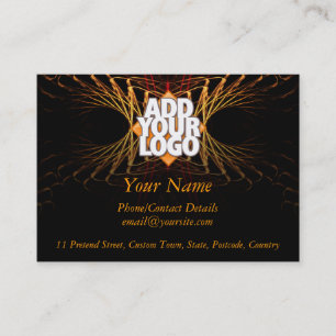 Tarjeta De Visita Perfil del negocio del arte del fractal (con el