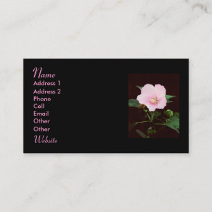 Tarjeta De Visita Perfil Mallow de Rosa
