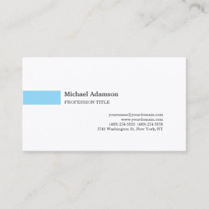 Tarjeta De Visita Perfil Minimalista simple y elegante