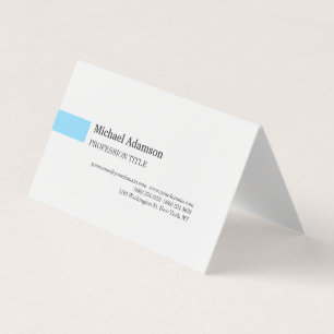 Tarjeta De Visita Perfil Minimalista simple y elegante