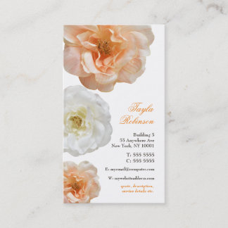 Tarjeta De Visita Perfil personalizado de las mujeres Rosas de Jardí