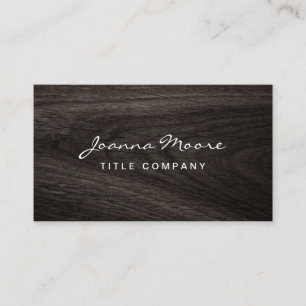 Tarjeta De Visita Perfil profesional de los granos de madera de robl