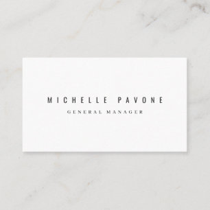 Tarjeta De Visita Perfil Profesional Moderno en Blanco y Negro con E