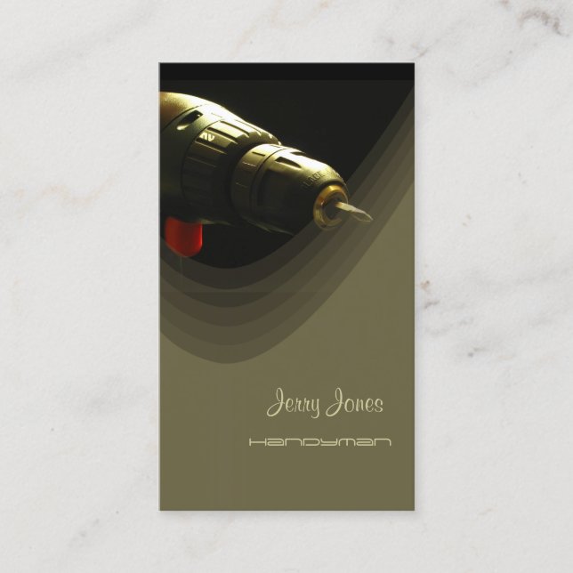 Tarjeta De Visita Perforación eléctrica para el Sr. Fix It/ reparado (Anverso)