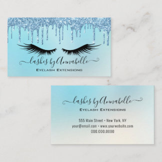 Tarjeta De Visita Perforación Holográfica de maquillaje EyeLashes Sp