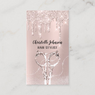 Tarjeta De Visita Perforaciones de la peluquería Rosa Coiffuro