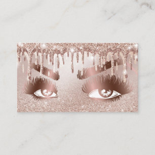 Tarjeta De Visita Perforaciones de oro azota a Chica de maquillaje d