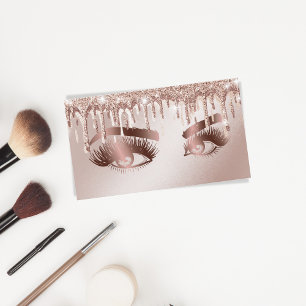 Tarjeta De Visita Perforaciones de oro azota a Chica de maquillaje d