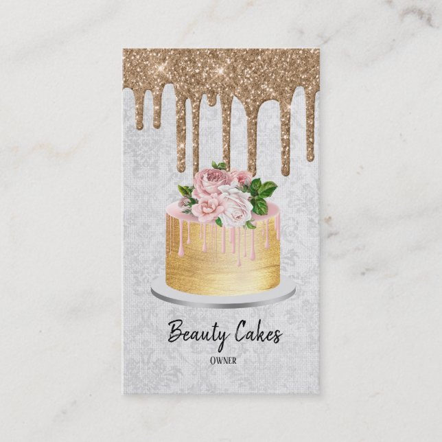 Tarjeta De Visita Perforaciones del planificador de pasteles Bodas d (Anverso)