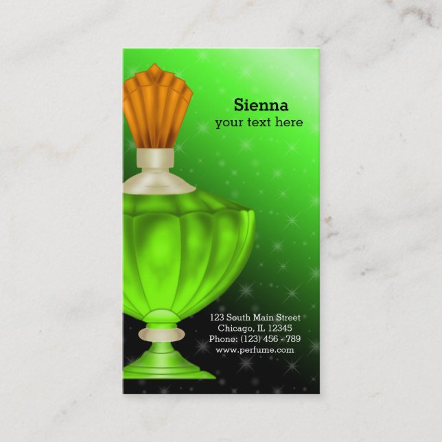 Tarjeta De Visita Perfume (Anverso)