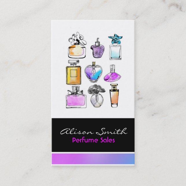 Tarjeta De Visita Perfume Sales (Anverso)