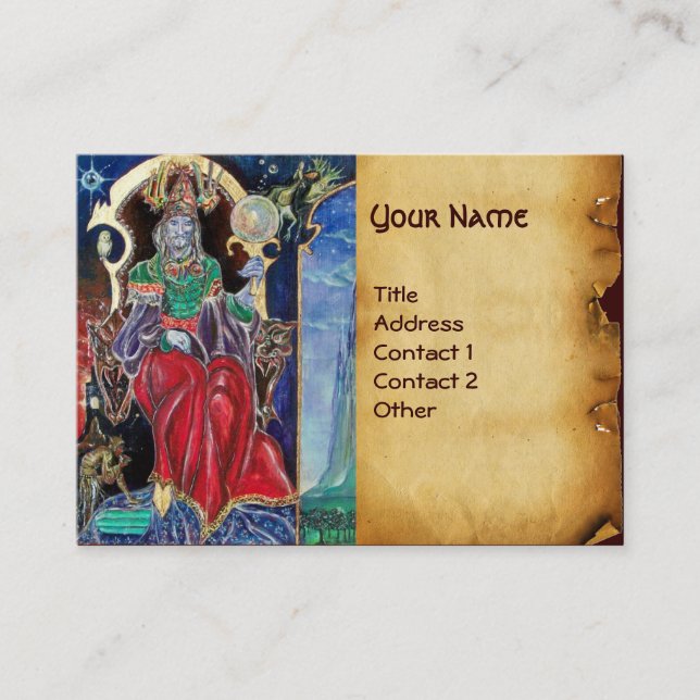 Tarjeta De Visita Pergamino NEUROMANCER (Anverso)