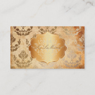 Tarjeta De Visita Pergamino PixDezines firenze damask/faux