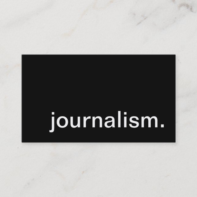 Tarjeta De Visita periodismo (Anverso)