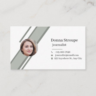 Tarjeta De Visita Periodista de prensa y periódico