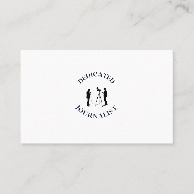 TARJETA DE VISITA PERIODISTA DEDICADO (Anverso)