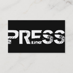 Tarjeta De Visita Periodista Escritor Medios Prensa