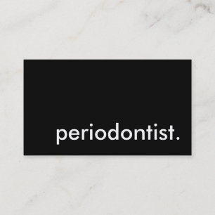 Tarjeta De Visita periodontista.