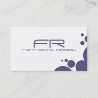 Tarjeta De Visita Periwinkle Fantastic Rebel Business Cards