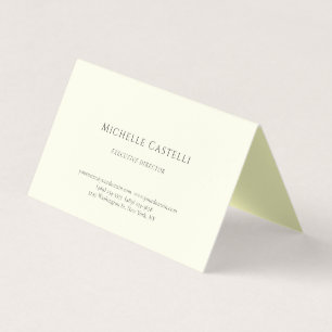Tarjeta De Visita Perla de Lujo Profesional Único Clásico Pastel
