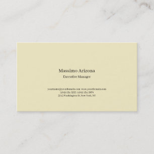Tarjeta De Visita Perla Dorada Liso Profesional Moderno Minimalista