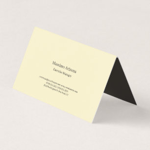 Tarjeta De Visita Perla Dorada Llena Profesional Moderno Minimailst