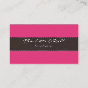 Tarjeta De Visita perla; marrón rosado