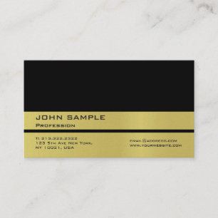 Tarjeta De Visita Perla profesional Black Gold Premium Finalizada