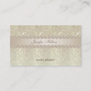 Tarjeta De Visita Perlas de bokek elegantes y adorables