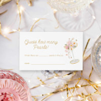 Perlas y prosecco adivinan cuántas perlas juegan