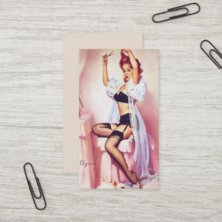Tarjeta De Visita Perno del peluquero de Vinatge para arriba