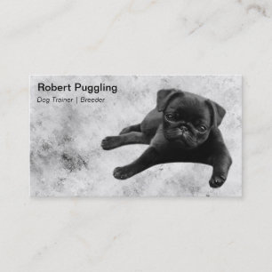 Tarjeta De Visita Perrito adorable del barro amasado