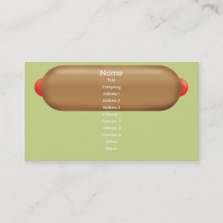 Tarjeta De Visita Perrito caliente retro - negocio