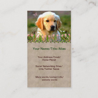 Tarjeta De Visita Perrito de oro de Austin Labrador
